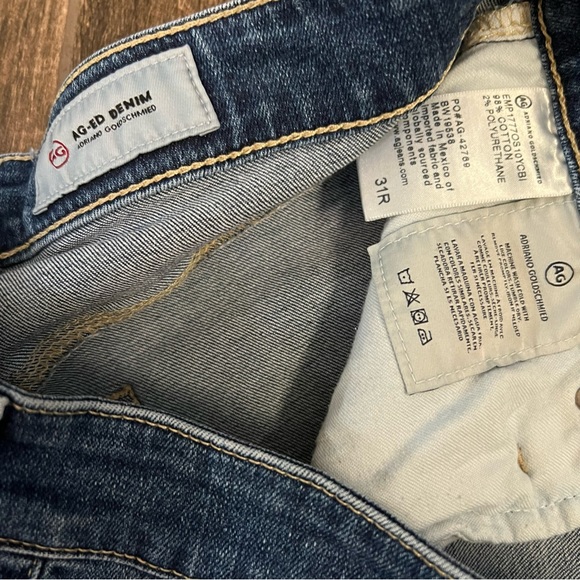 AG The Farrah High Waisted Skinny Side Slit Ankle Jeans / 10 Years Cambria Wash - Picture 5 of 10